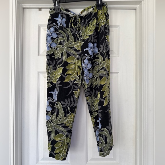 Tommy Bahama Pants - Tommy Bahama 100% silk tropical floral print pants.